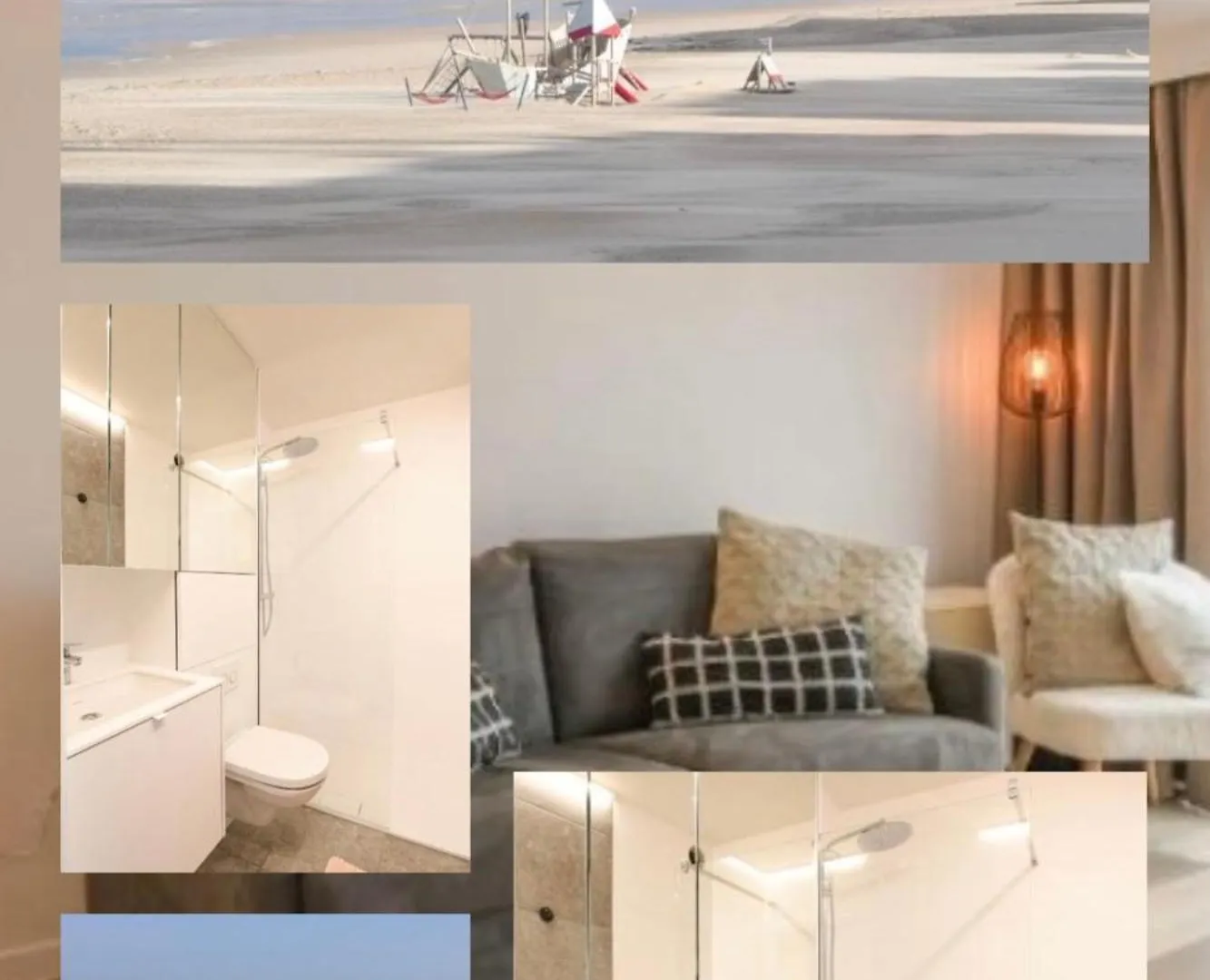 Studio Zwembad Met Frontaal Zeezicht Oostende Belgien